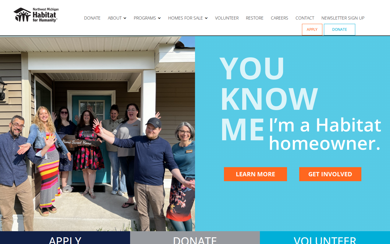 Cheboygan Habitat ReStore website preview