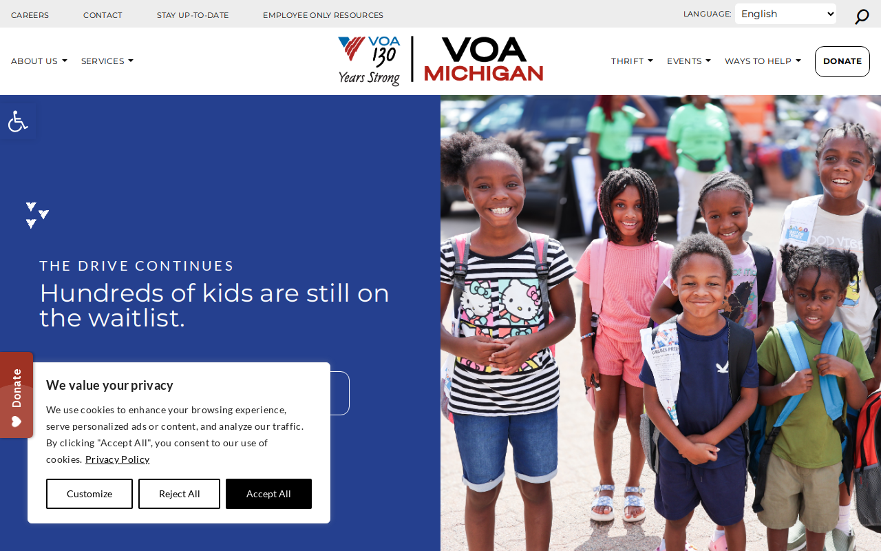 Volunteers Of America Thrift Store - Burton website preview