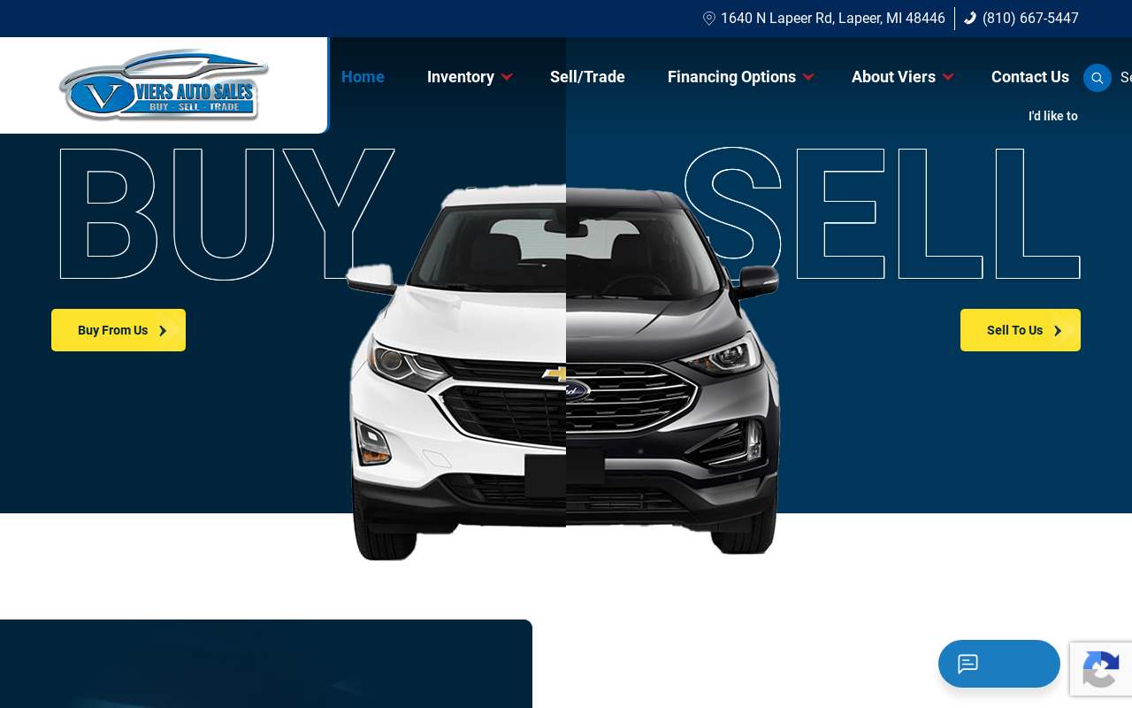 Viers Auto Sales website preview