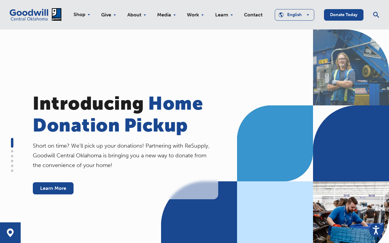 Goodwill Donation Center website preview