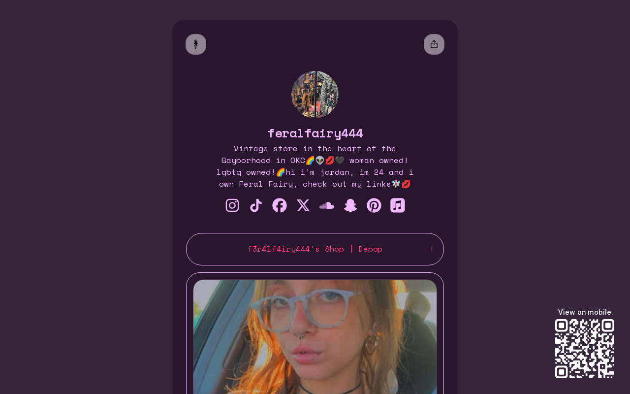 Feral Fairy website preview