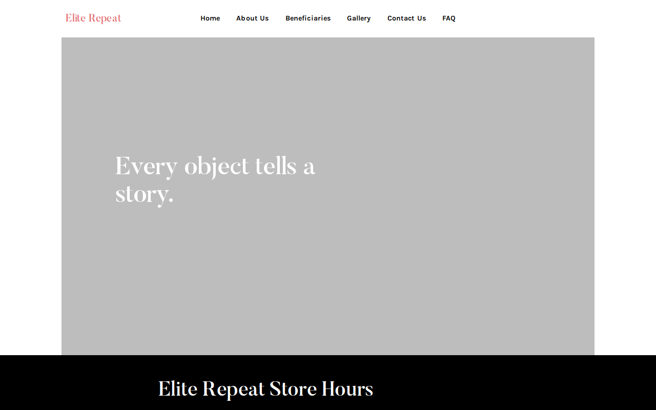 Elite Repeat website preview