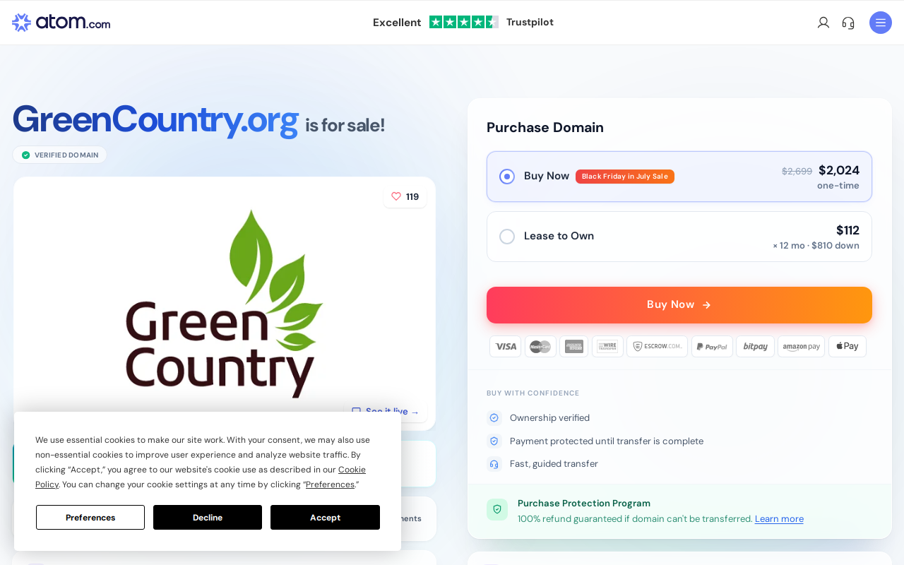 Green Country Trader website preview