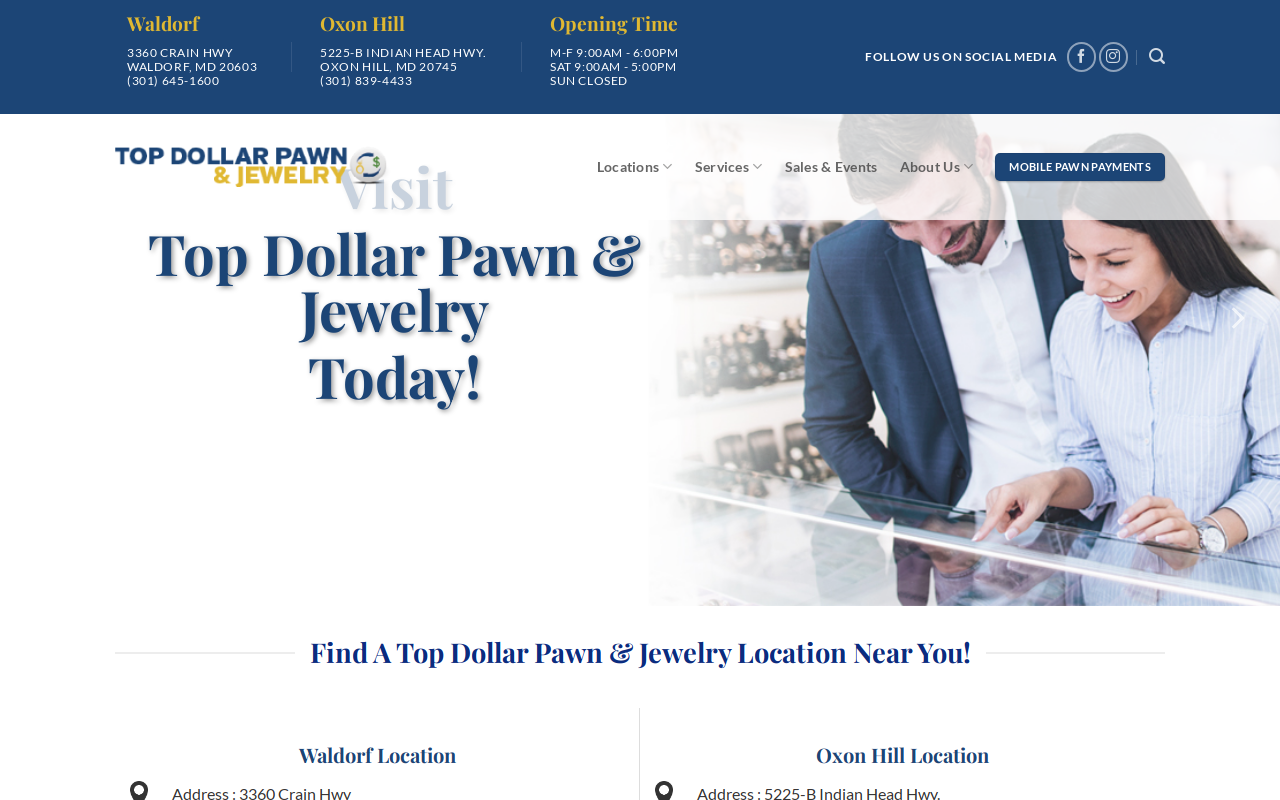 Top Dollar Pawn & Jewelry website preview
