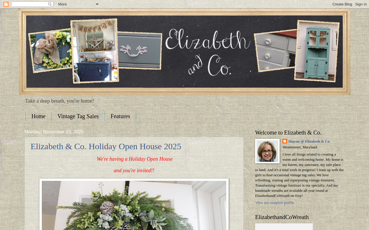 Elizabeth and Co. website preview