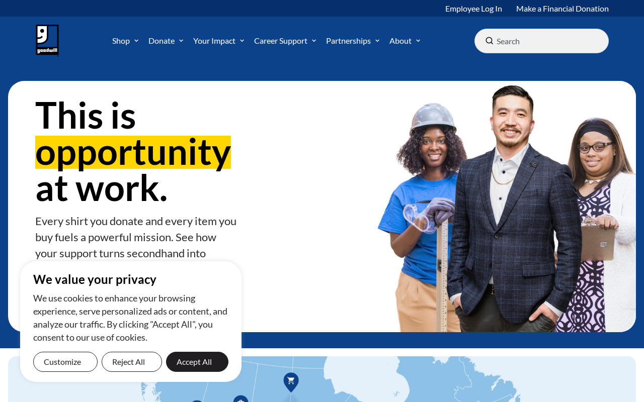 Goodwill website preview
