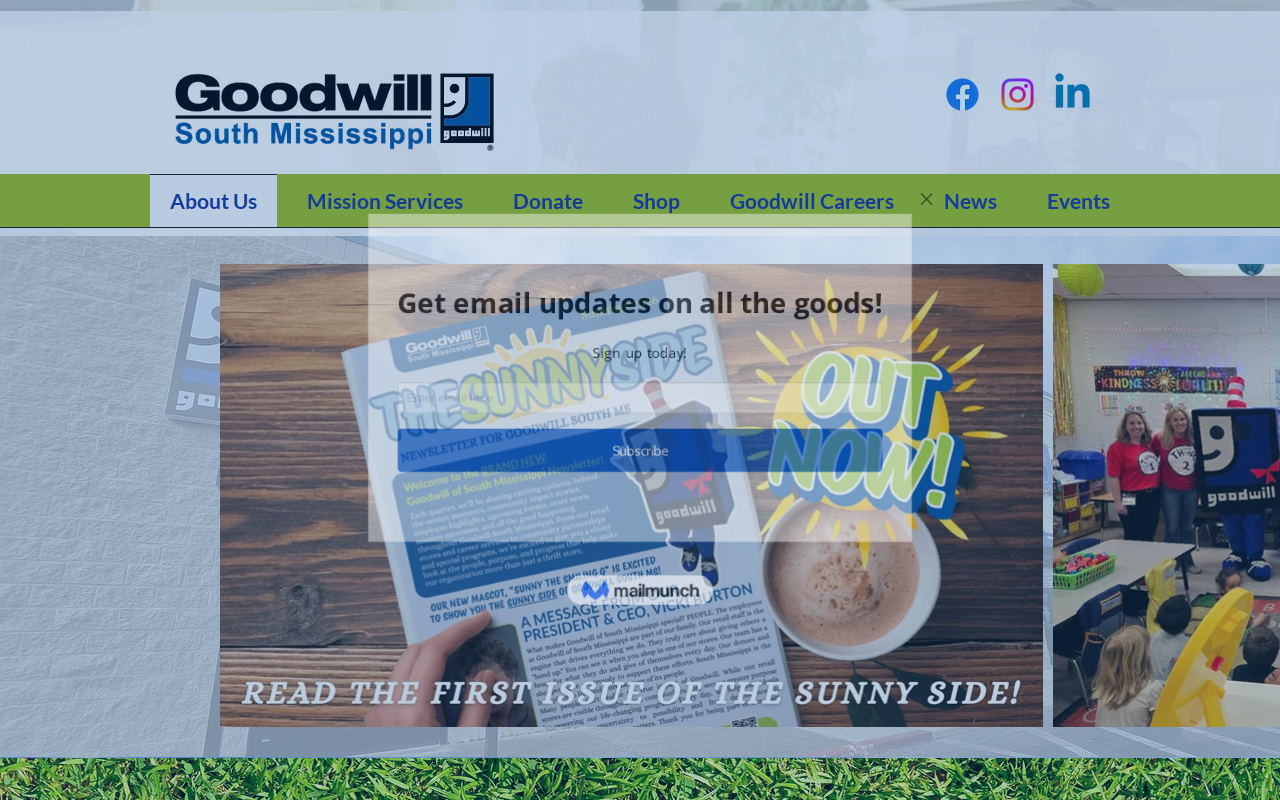 Goodwill website preview