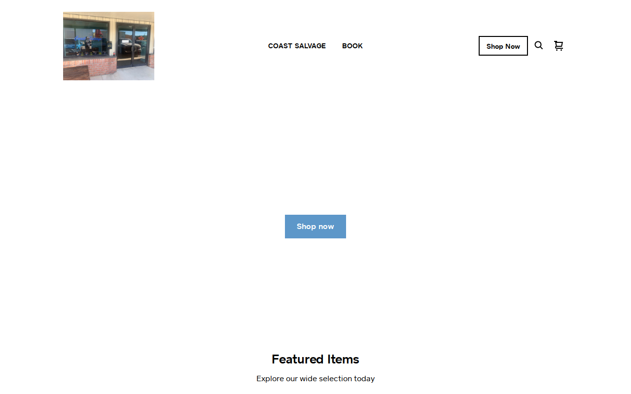 Coast Salvage website preview