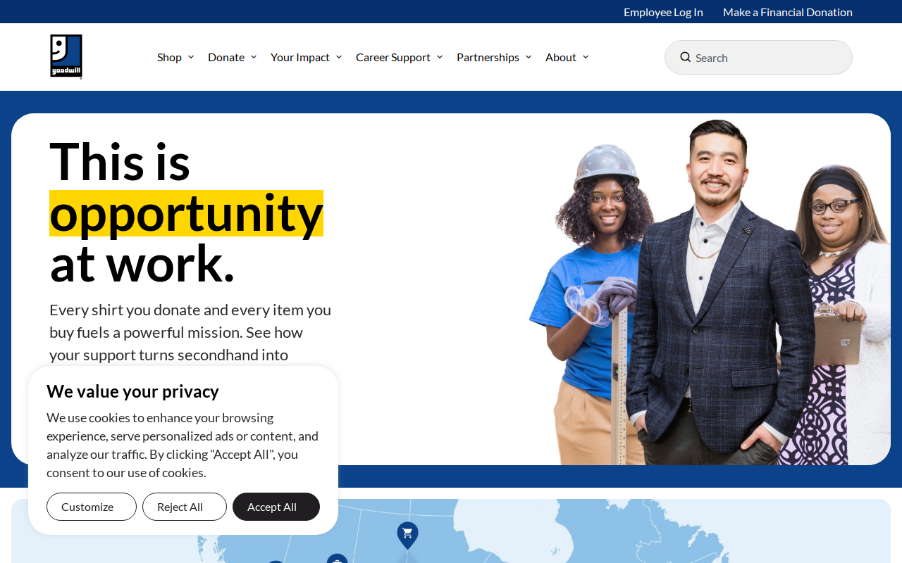 Goodwill Industries International, Inc. website preview