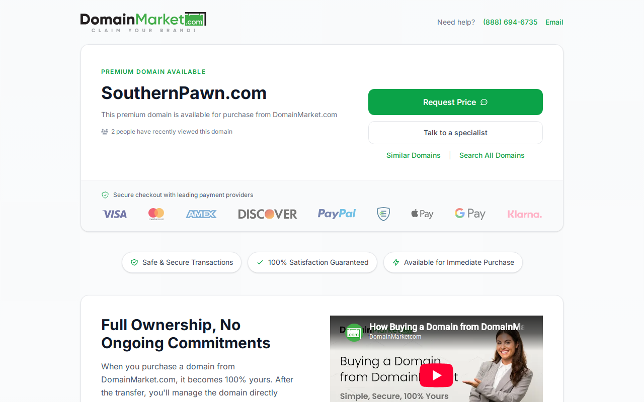 Southern Pawn website preview
