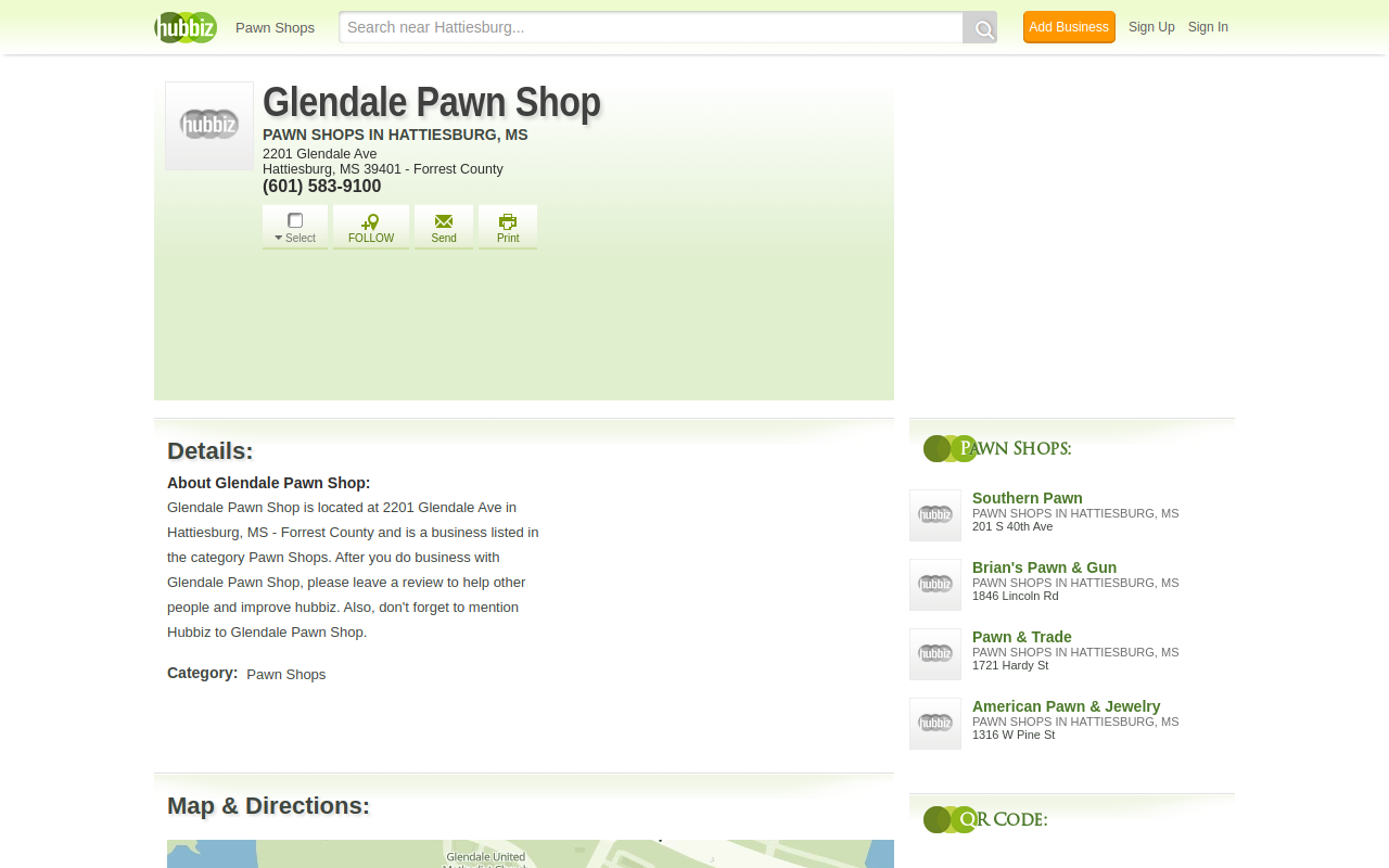 Glendale Pawn Shop website preview