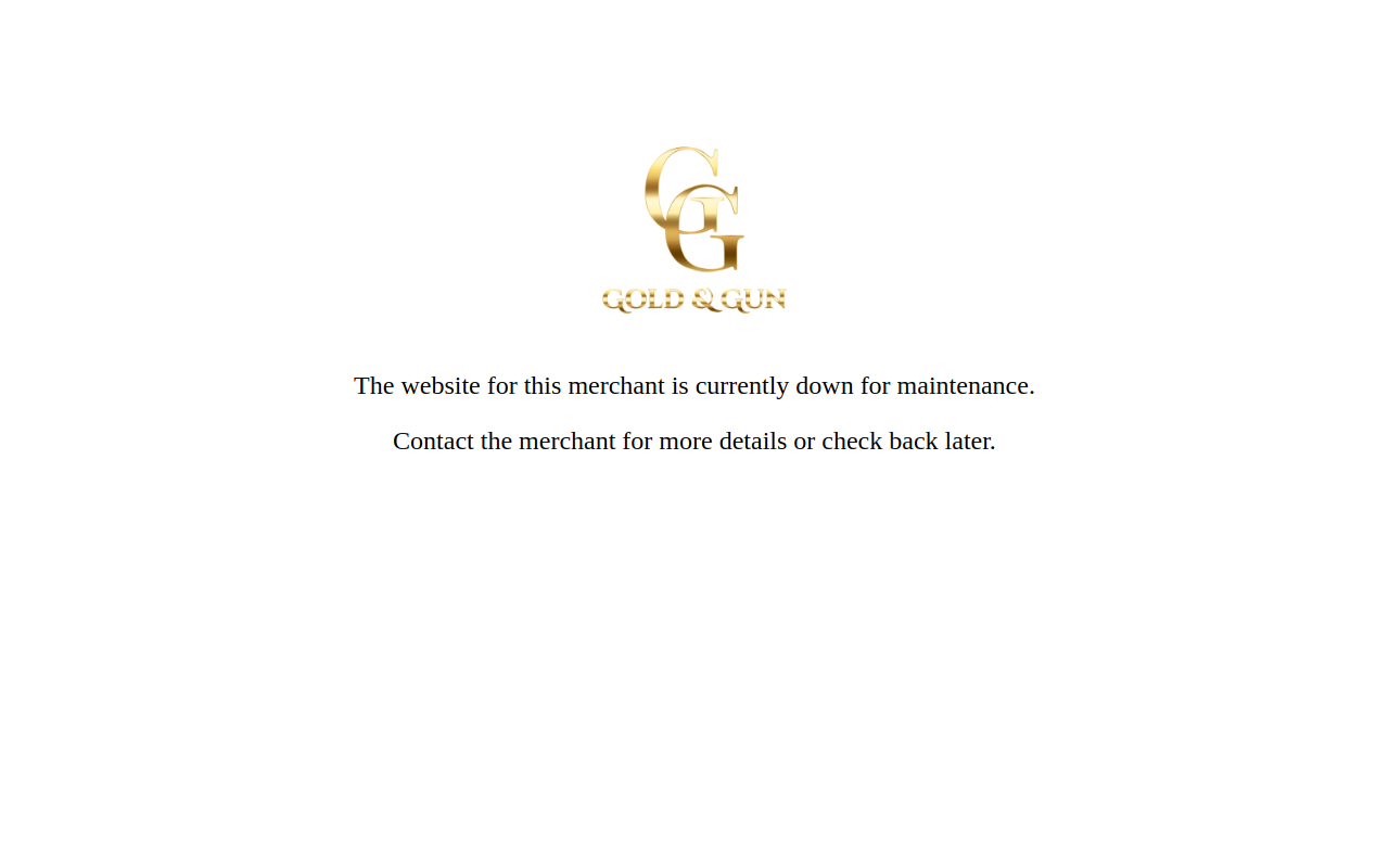 Gold & Gun website preview