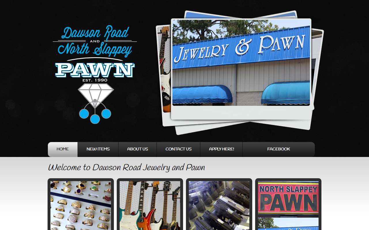 Dawson Road Jewelry and Pawn website preview