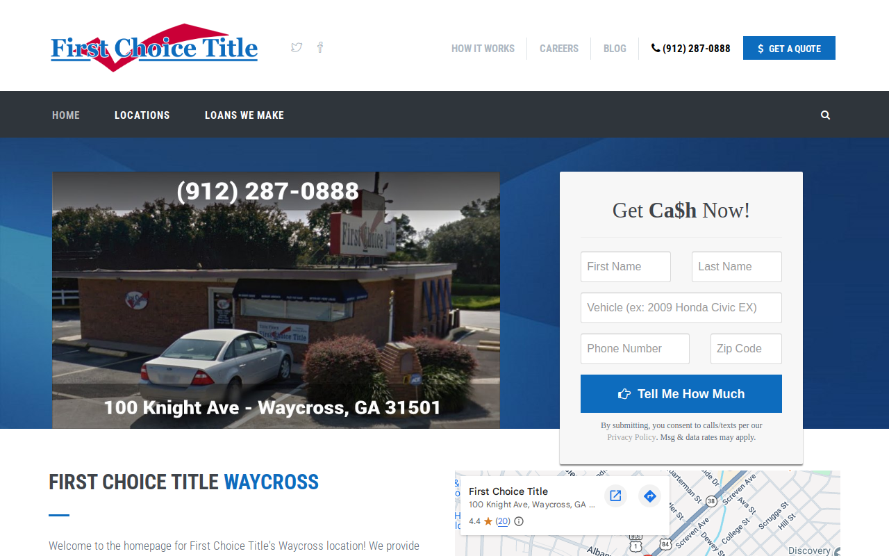 First Choice Title website preview