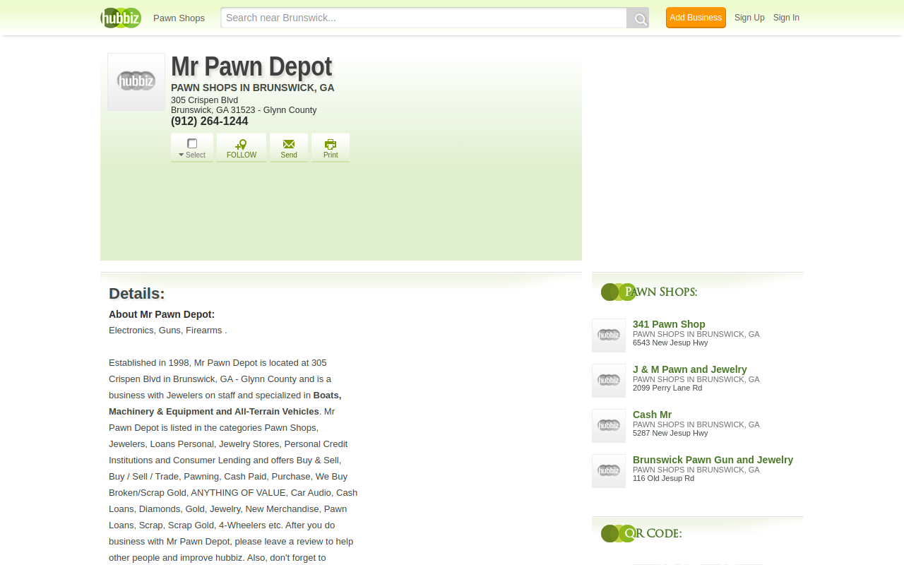 Mr Pawn Depot website preview