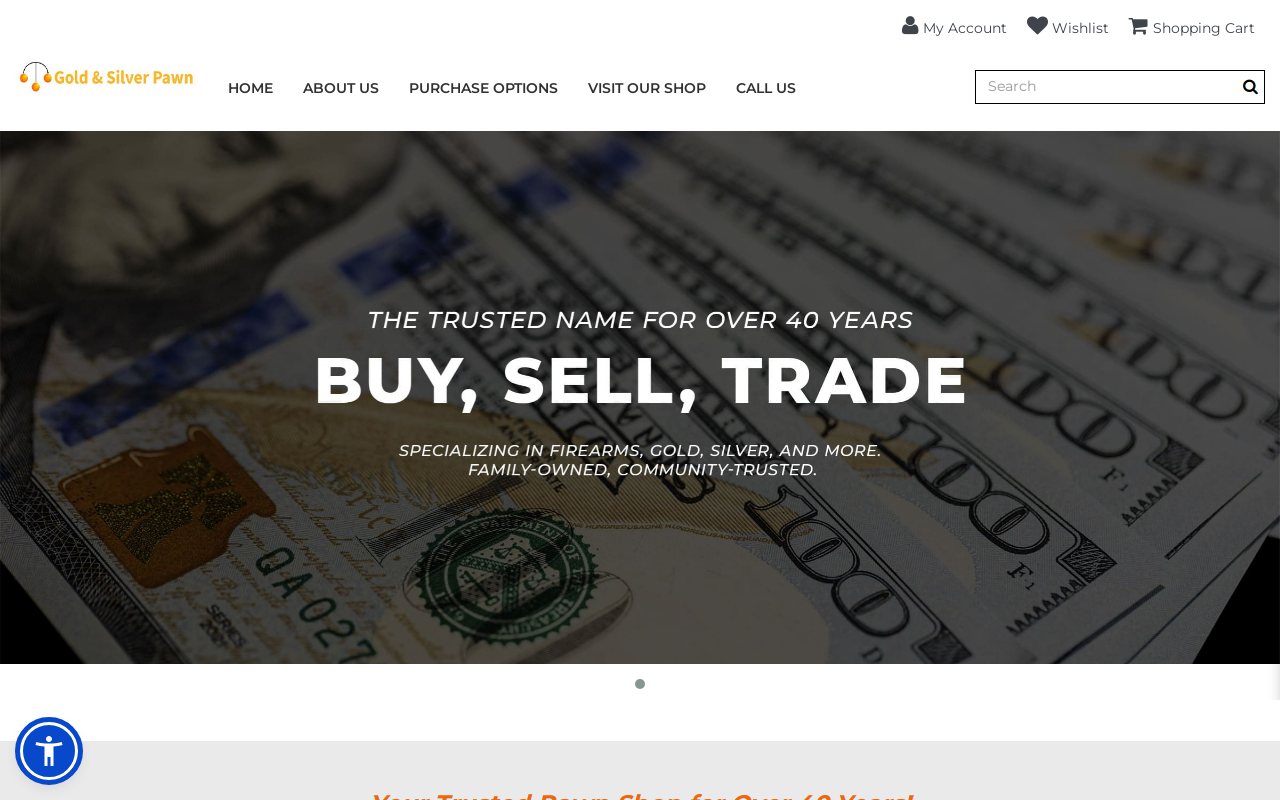 Gold & Silver Pawn website preview
