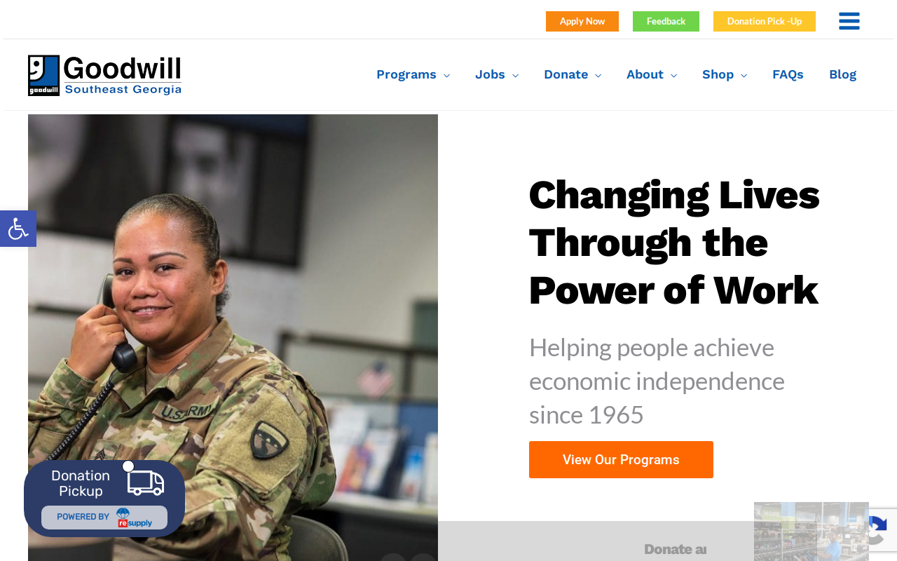 Goodwill website preview