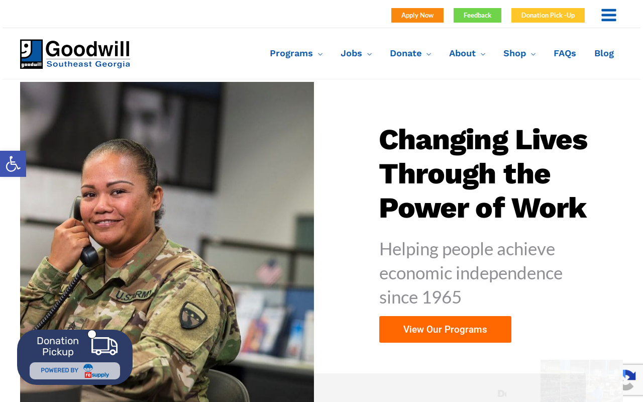 Goodwill website preview