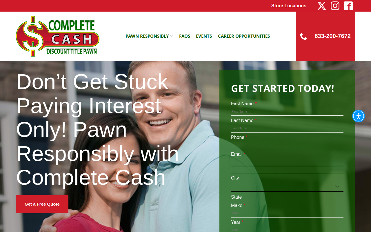 Complete Cash website preview