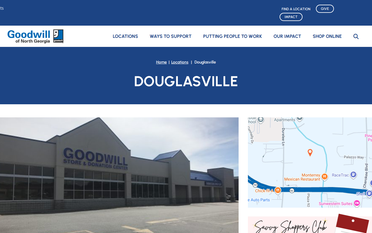 Goodwill Thrift Store and Donation Center website preview