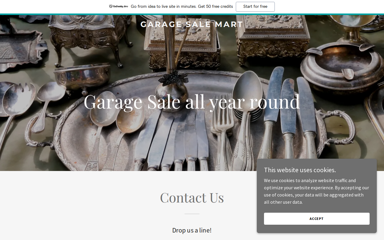 Garage Sale Mart website preview