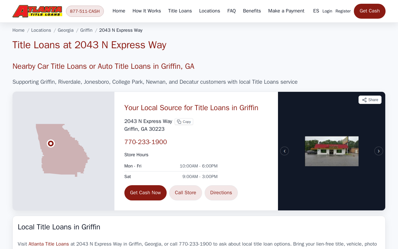 Atlanta Title Loans website preview
