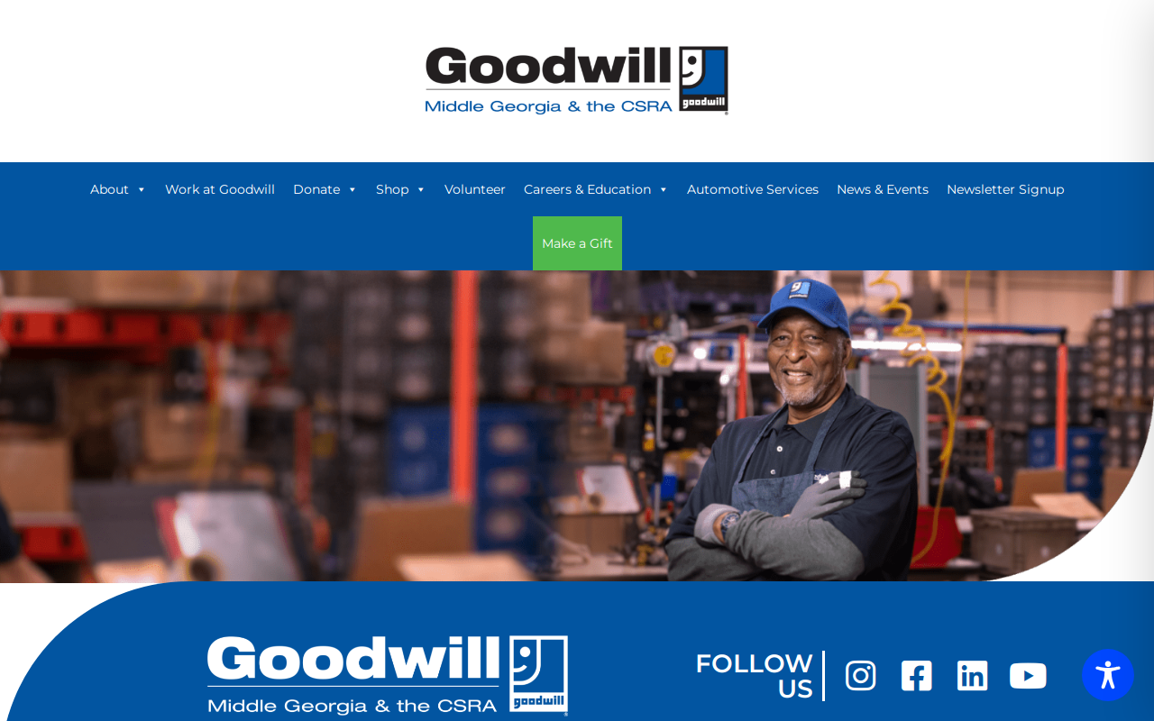 Goodwill Outlet Store website preview