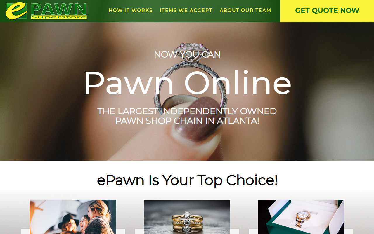 E Pawn Atlanta website preview