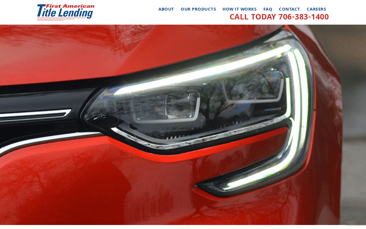 First American Title Lending website preview