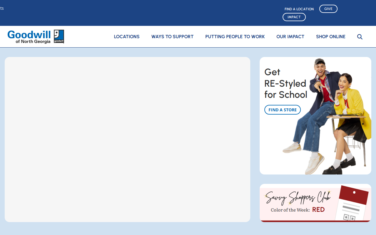 Goodwill website preview
