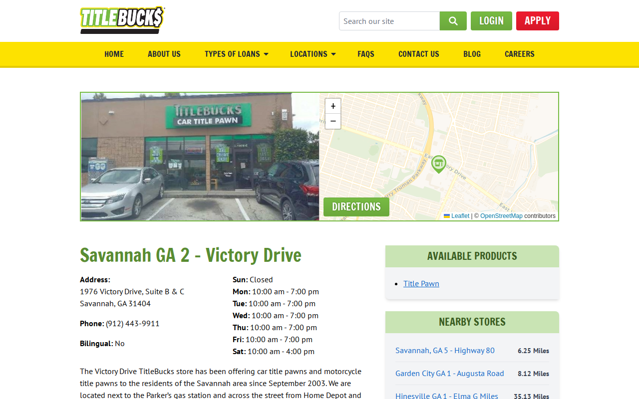 TitleBucks Title Pawns website preview