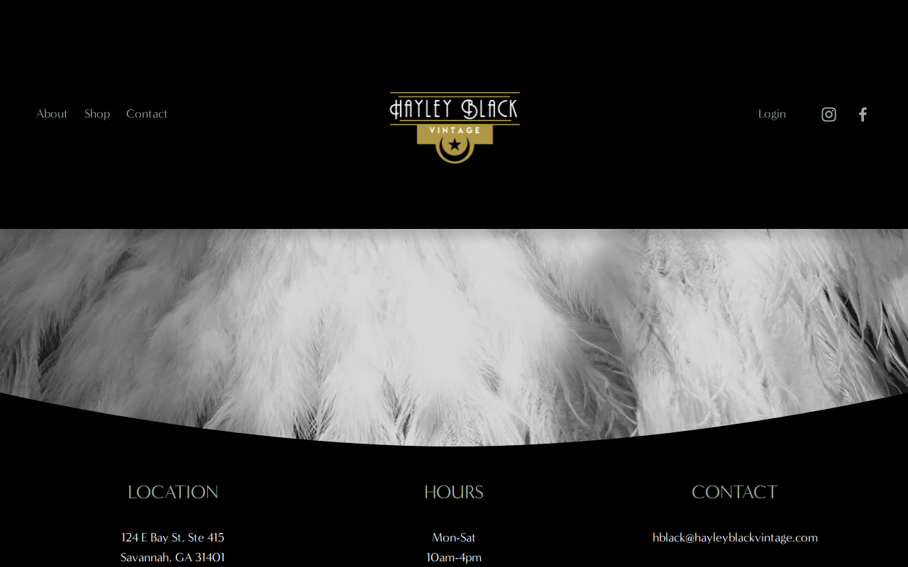 Hayley Black Vintage website preview