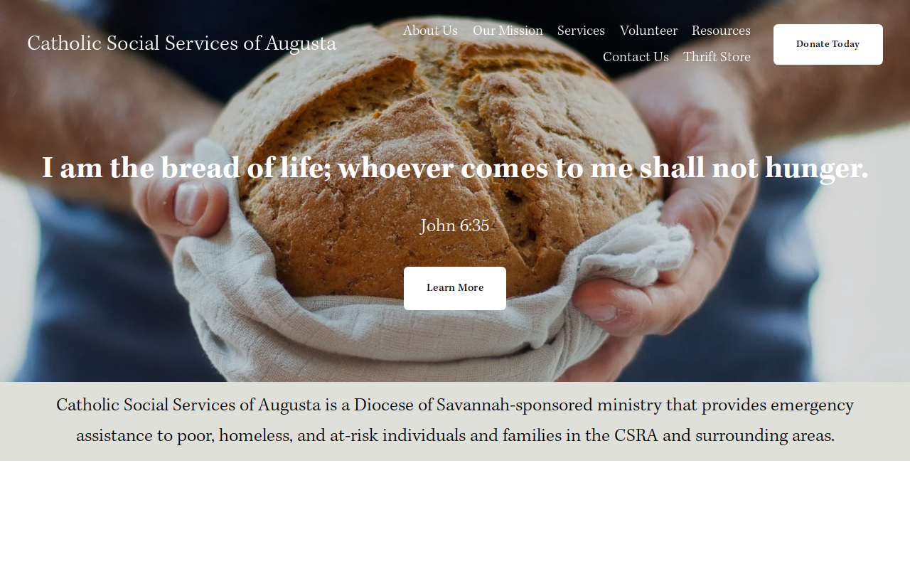 Catholic Social Services Thrift Shop website preview