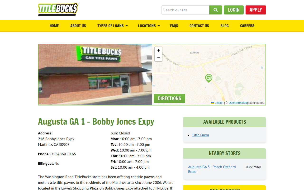 TitleBucks Title Pawns website preview