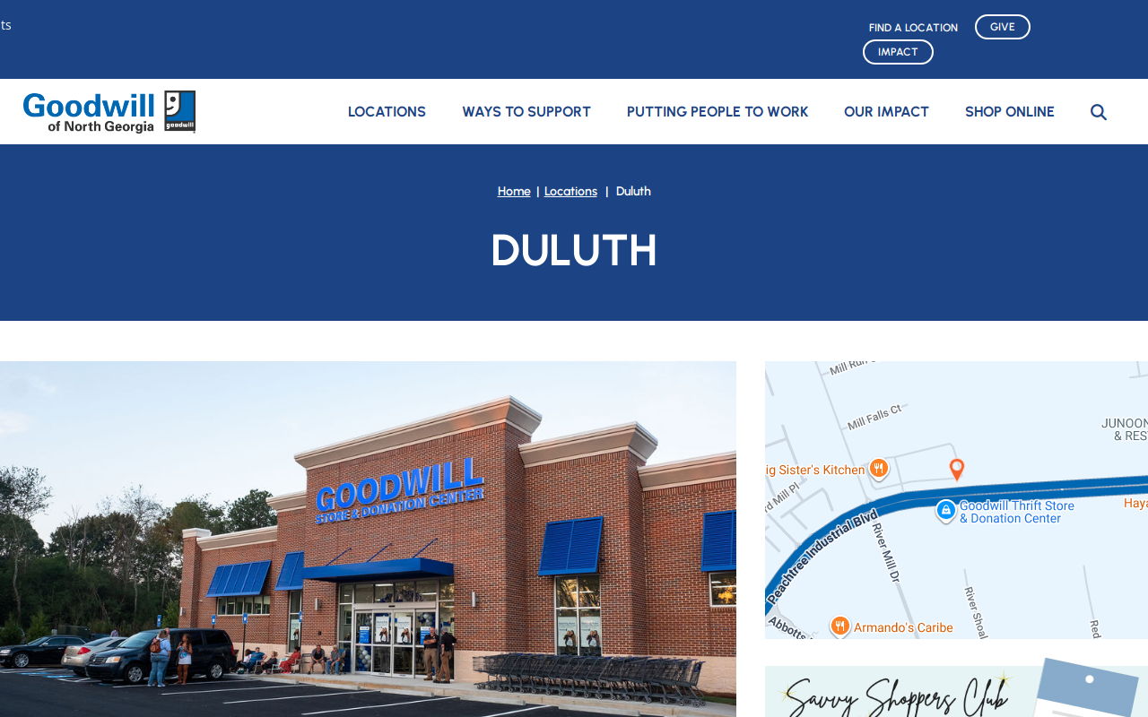 Goodwill Thrift Store website preview