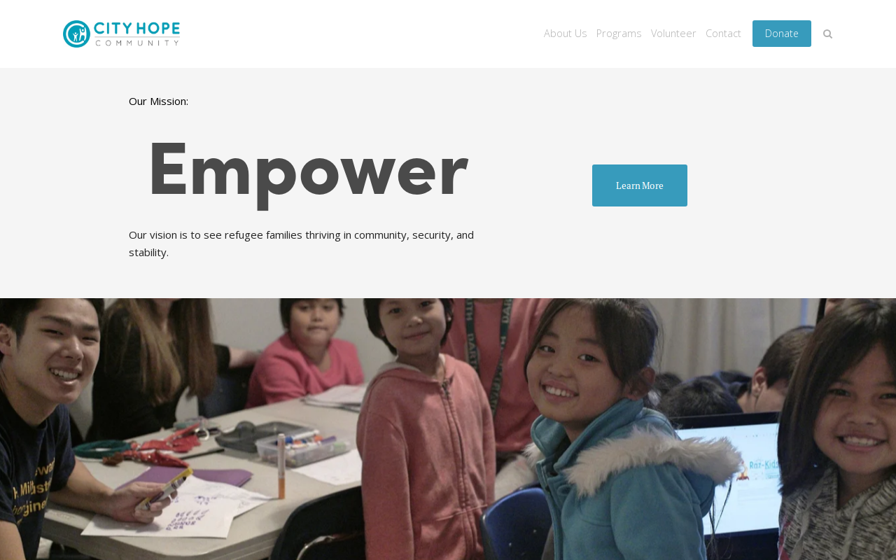 City Hope Thrift Store website preview