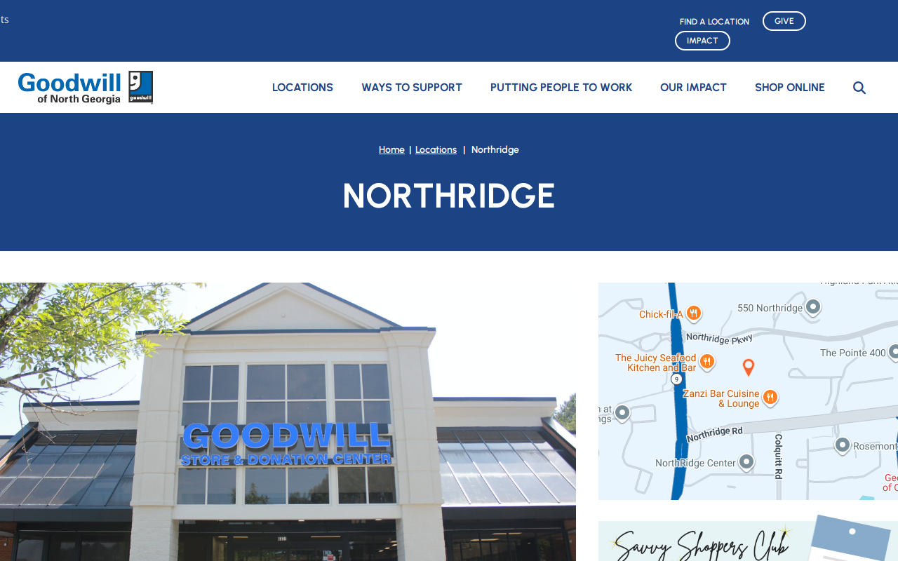Goodwill Thrift Store & Donation Center website preview