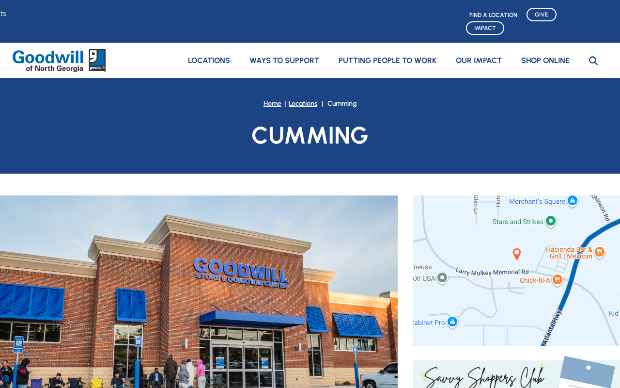 Goodwill Thrift Store website preview