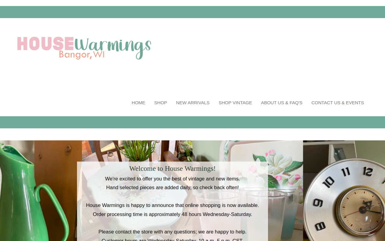 HouseWarmings website preview