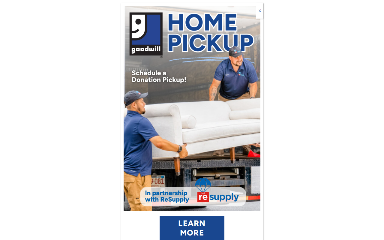 Goodwill website preview