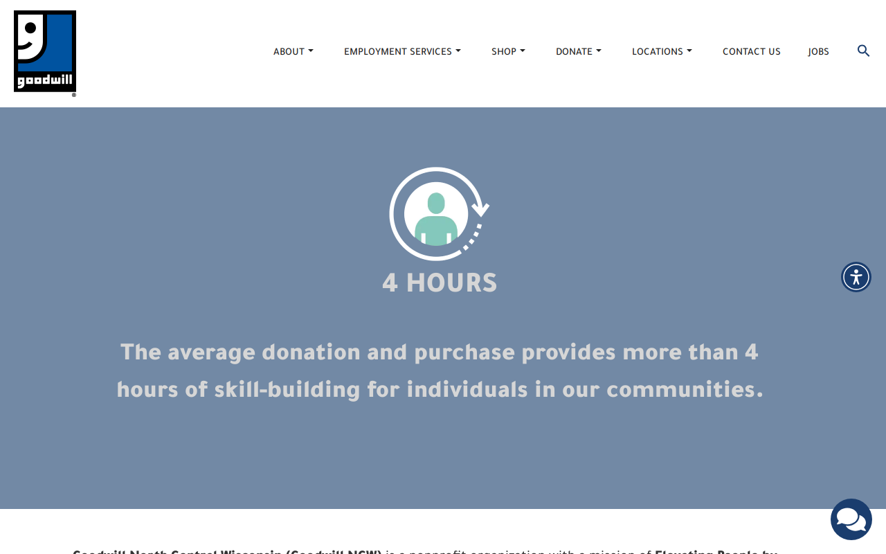 Goodwill website preview