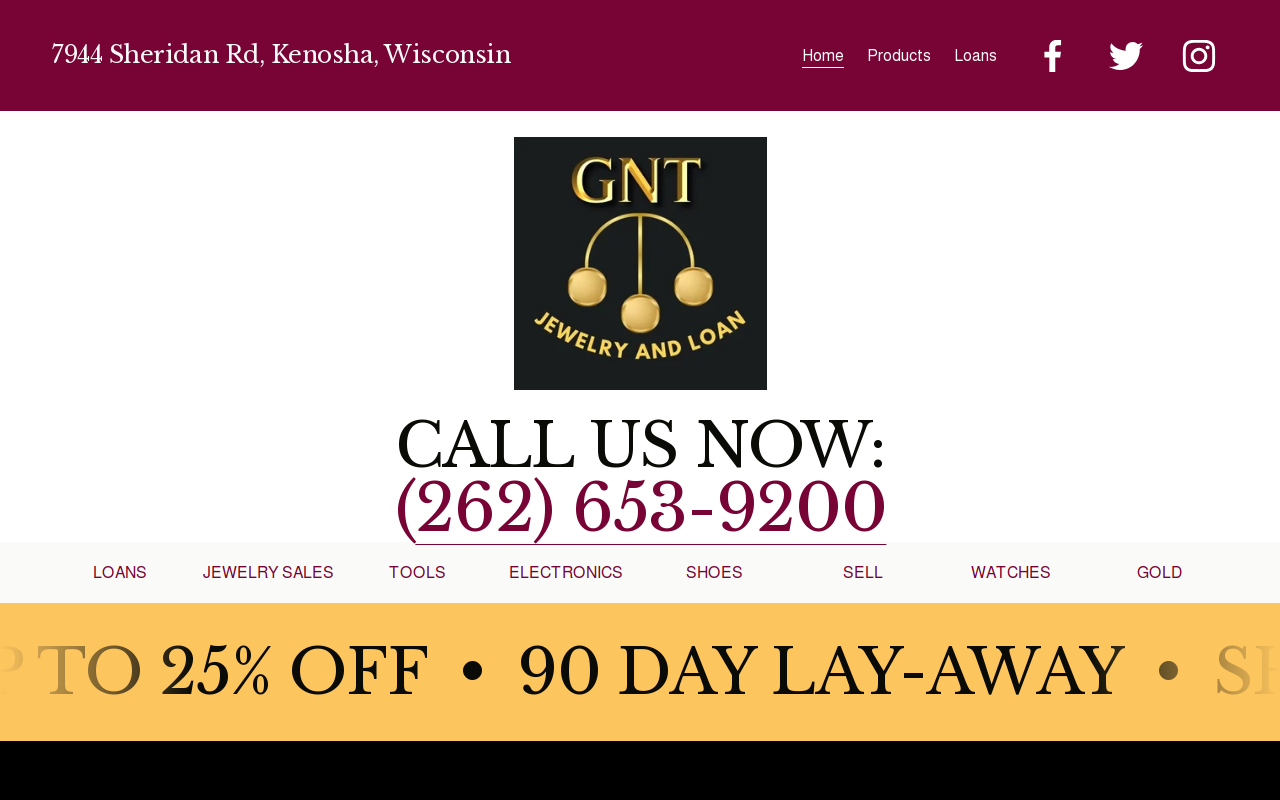GNT Jewelry and Loan website preview