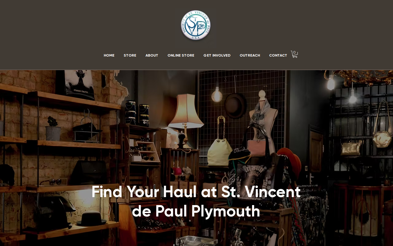 St. Vincent de Paul website preview