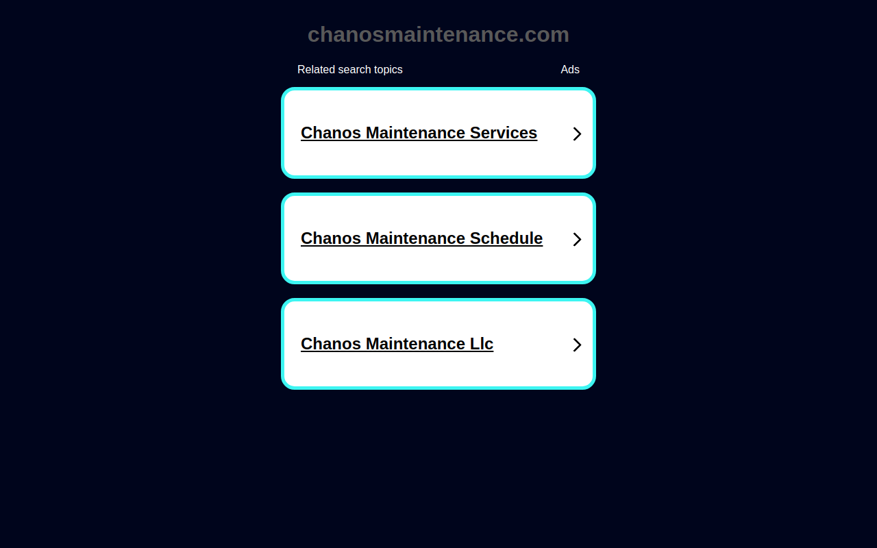 Chanos Warehouse website preview