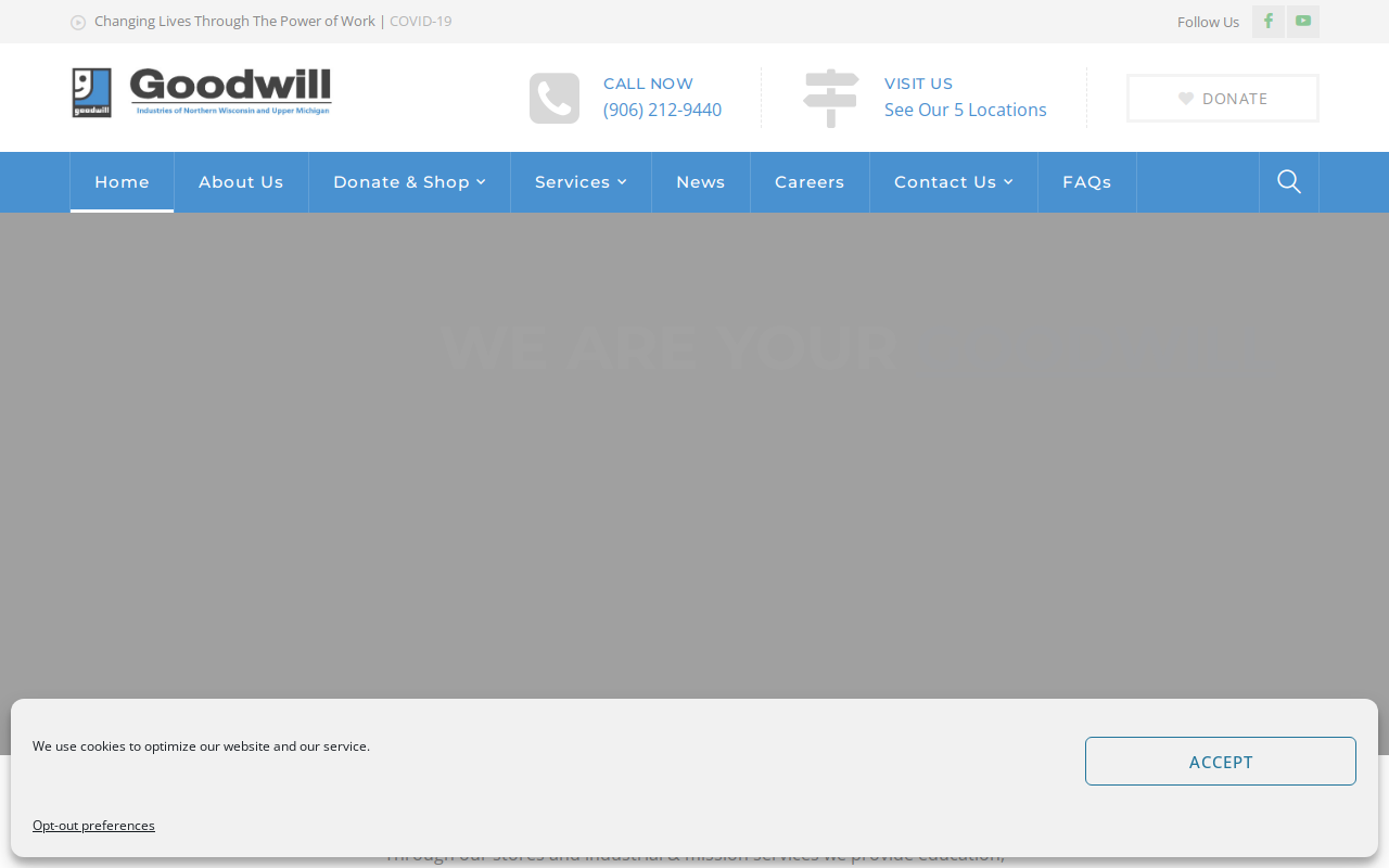 Goodwill website preview