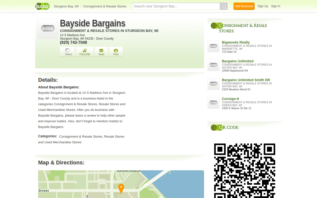 Bayside Bargains website preview