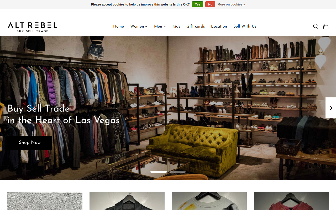 Alt Rebel website preview
