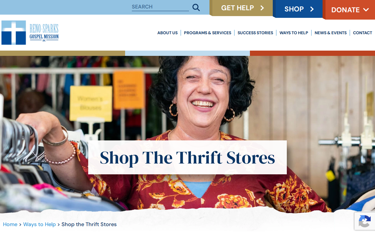 Thrift Depot website preview