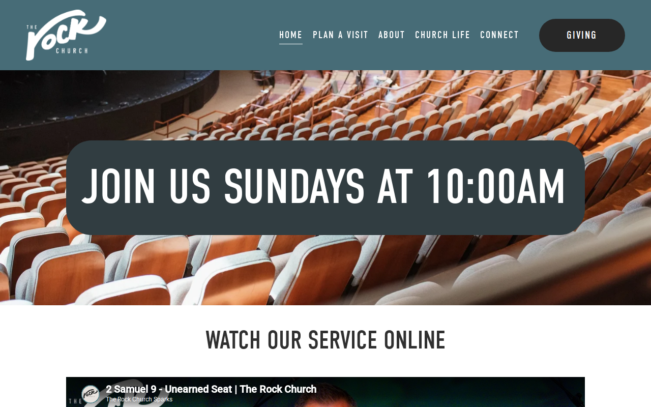 The Rock Church Thrift Store website preview