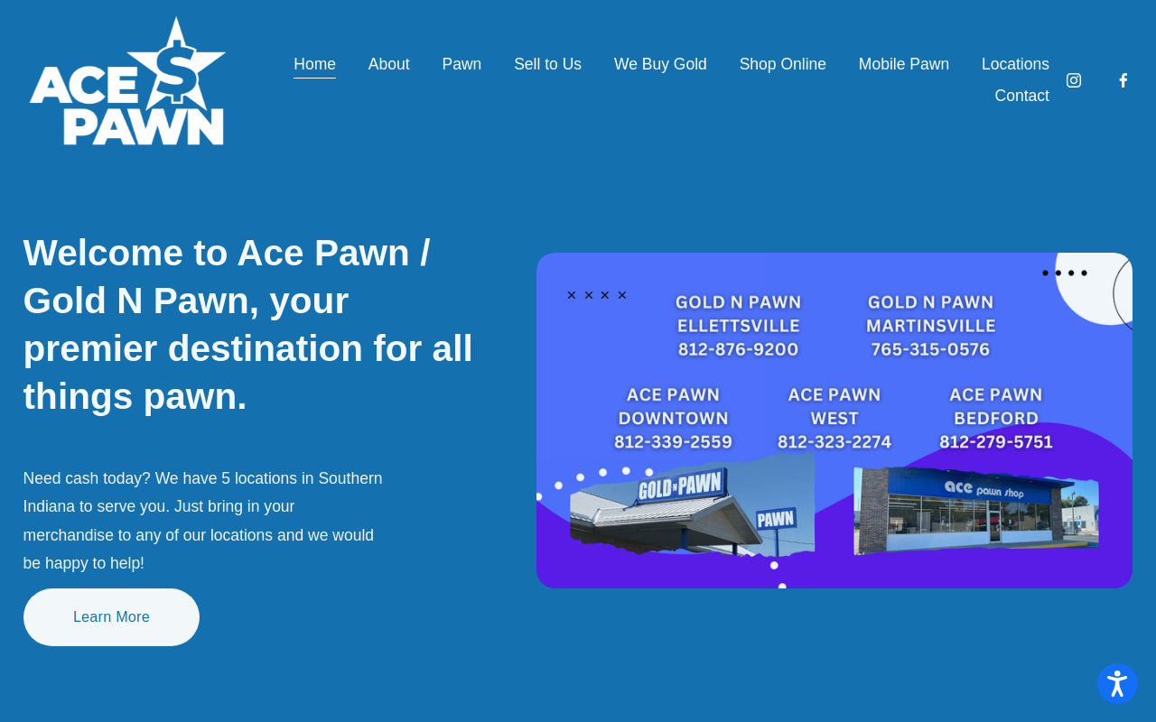 Gold N Pawn website preview